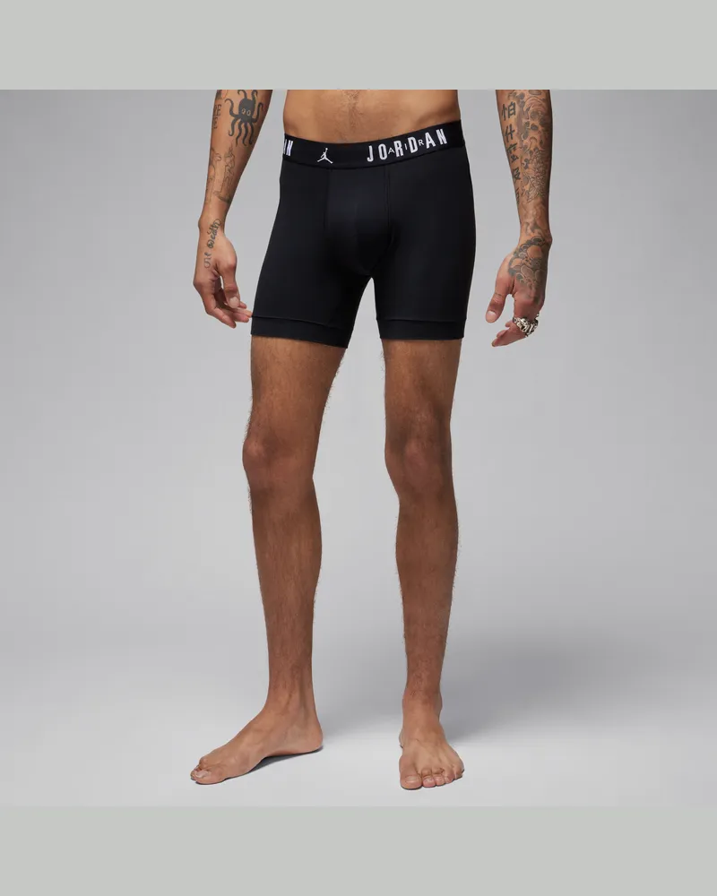 Jordan Flight Cotton Core Boxershorts (Herren, 3er-Pack) - Schwarz Schwarz