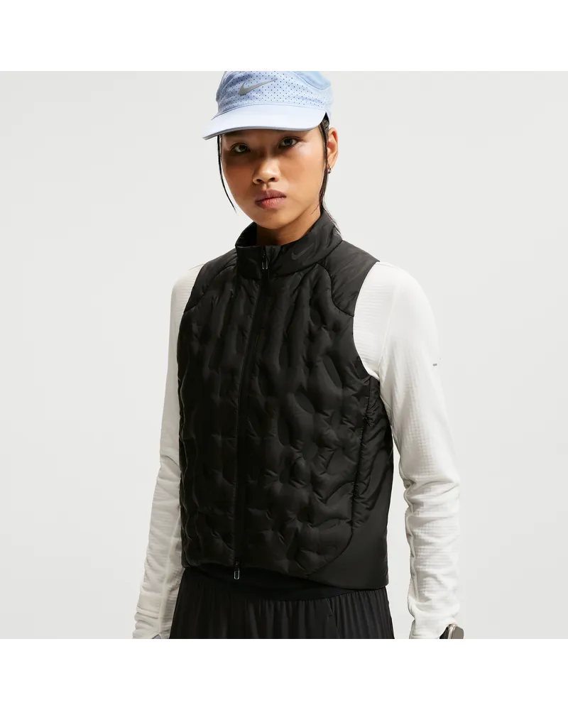 Nike AeroLoft Therma-FIT-ADV-Repel-Laufweste für Damen - Schwarz Schwarz