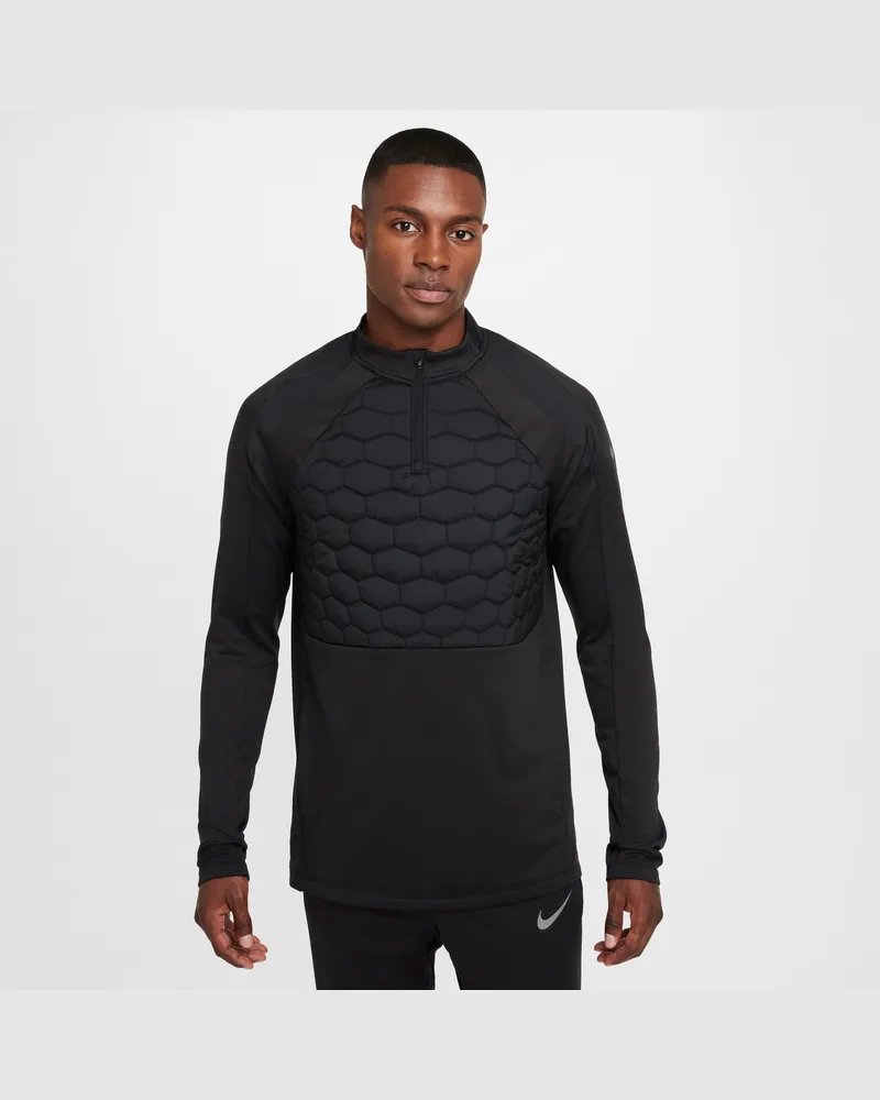 Nike Strike Therma-FIT Fußball-Drill-Oberteil (Herren) - Schwarz Schwarz
