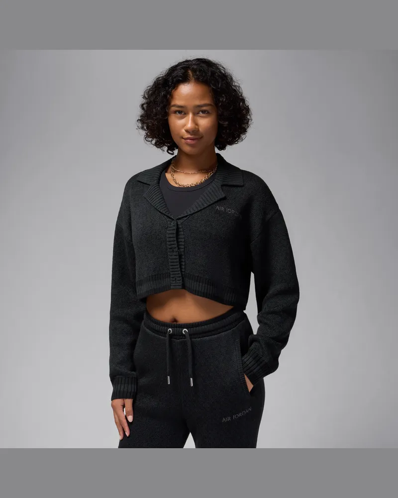 Jordan Air  Strickjacke (Damen) - Schwarz Schwarz