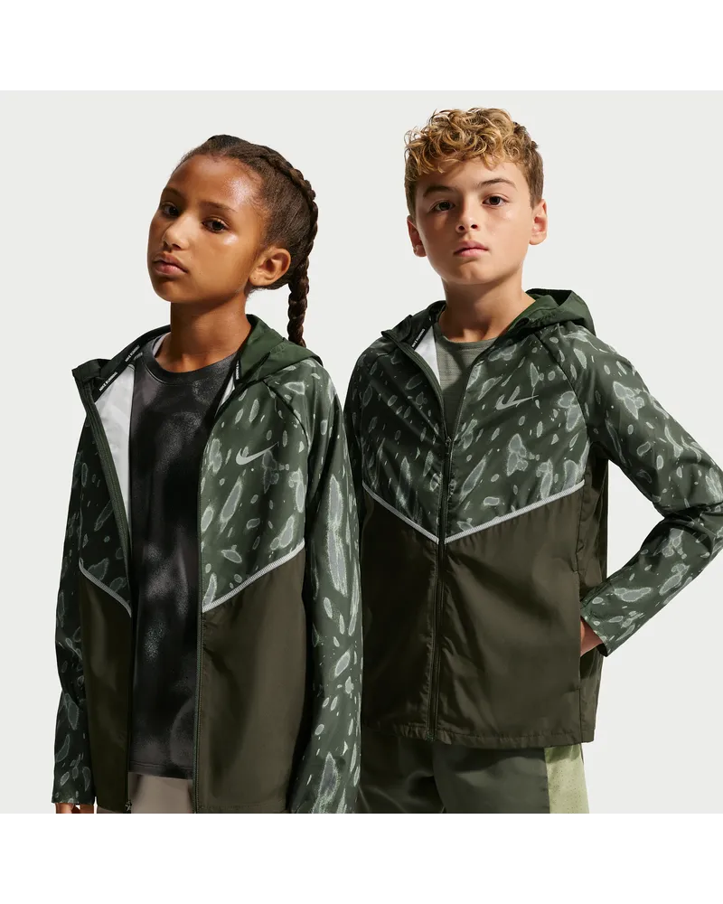 Nike Miler Repel-Jacke mit UV-Schutz (ältere Kinder) - Grün Grün