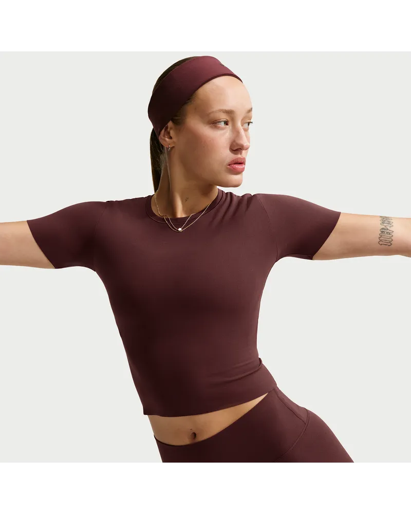 Nike Zenvy Dri-FIT-Kurzarmshirt (Damen) - Lila Lila