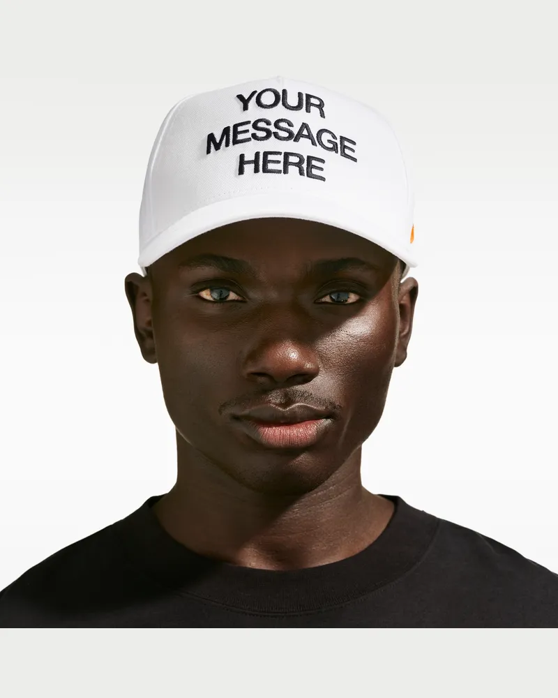 Nike Rise strukturierte Cap in A-Form - Weiß Weiß