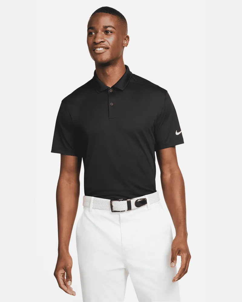 Nike Dri-FIT Victory Golf-Poloshirt für Herren - Schwarz Schwarz