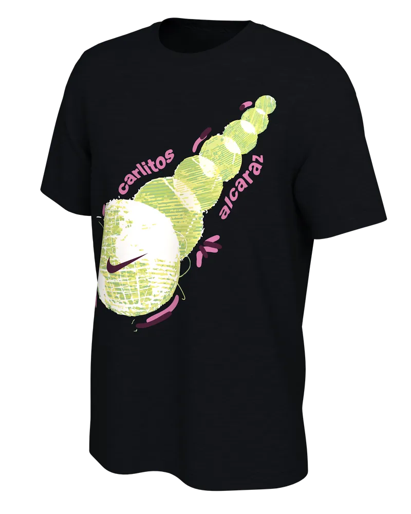 Nike Carlos Alcaraz  Tennis Kurzarm-T-Shirt - Schwarz Schwarz