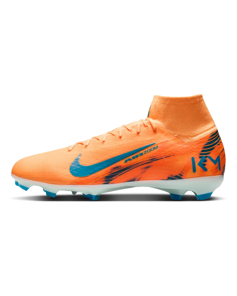 Nike Mercurial Superfly 10 Pro "Kylian Mbappé" High-Top-Fußballschuh für normalen Rasen - Orange Orange