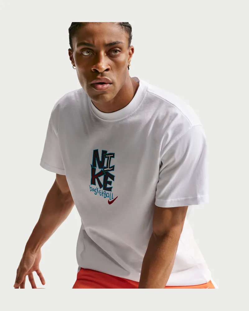 Nike Basketball-T-Shirt (Herren) - Weiß Weiß