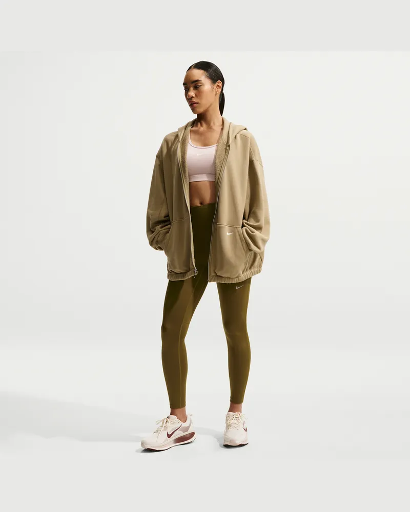 Nike Tempo Lauf-Leggings mit 7/8-Länge und hohem Bund (Damen) - Braun Braun