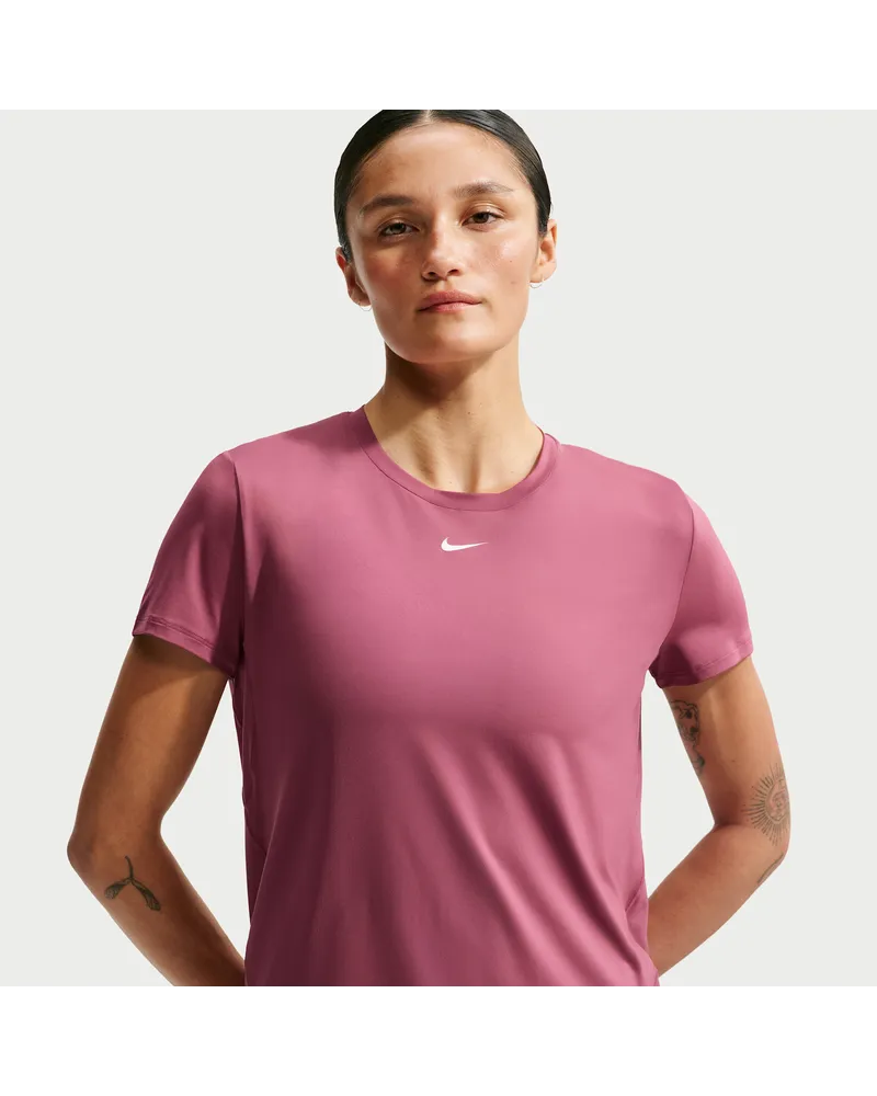 Nike One Classic Dri-FIT Kurzarm-Oberteil für Damen - Rot Rot