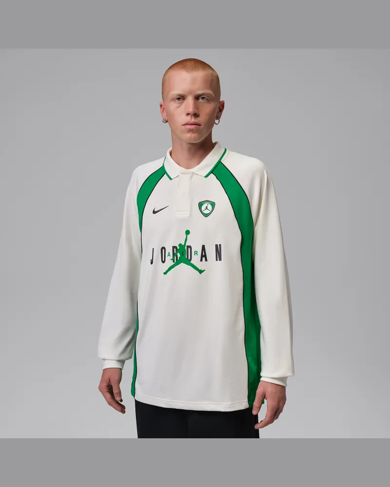 Jordan Flight Longsleeve-Poloshirt aus Jersey (Herren) - Weiß Weiß