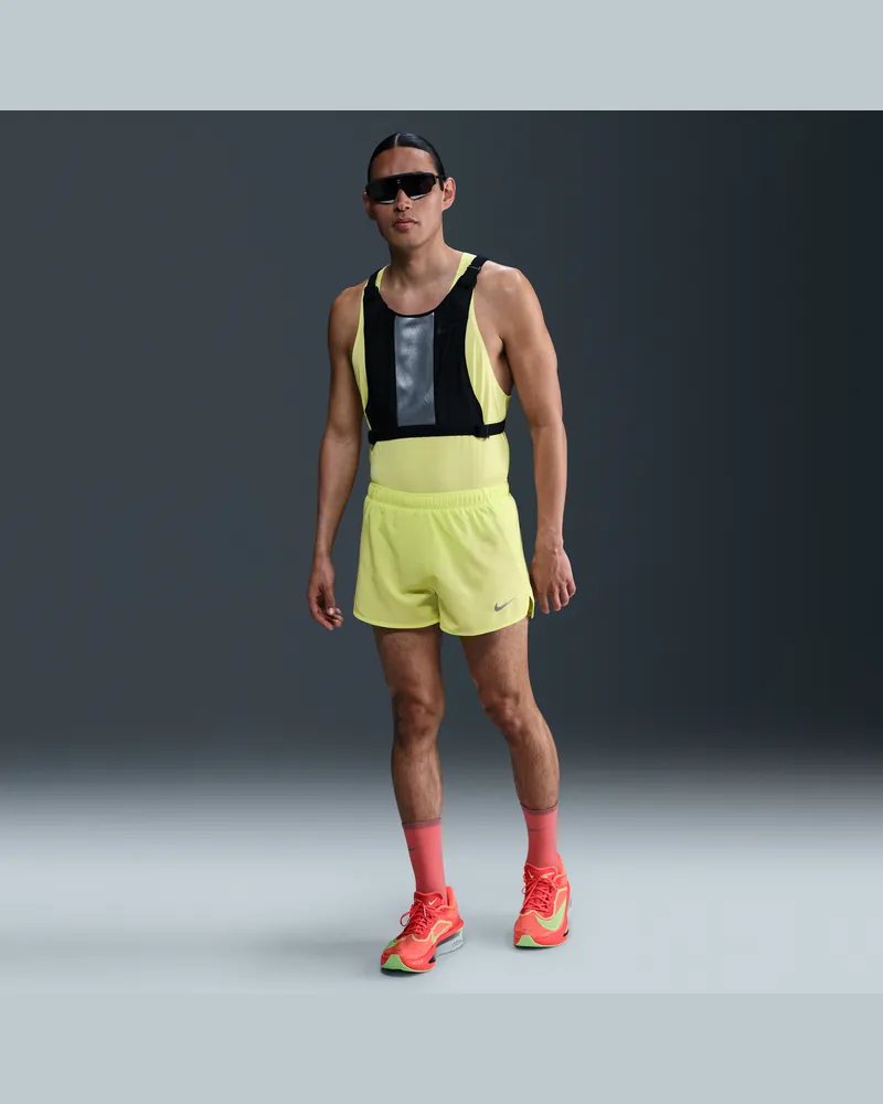 Nike Fast Dri-FIT-Laufshorts mit Innenslip für Herren (ca. 7,6 cm) - Gelb Gelb