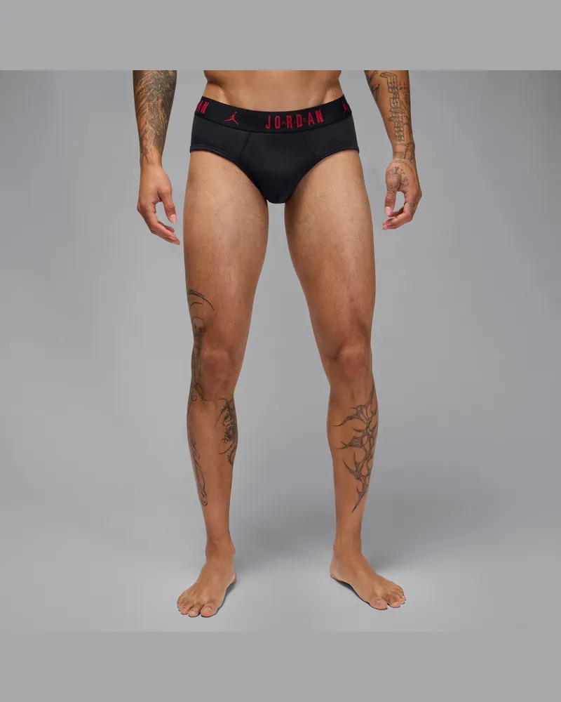 Jordan Flight klassische Baumwollslips im 3er-Pack (Herren) - Schwarz Schwarz