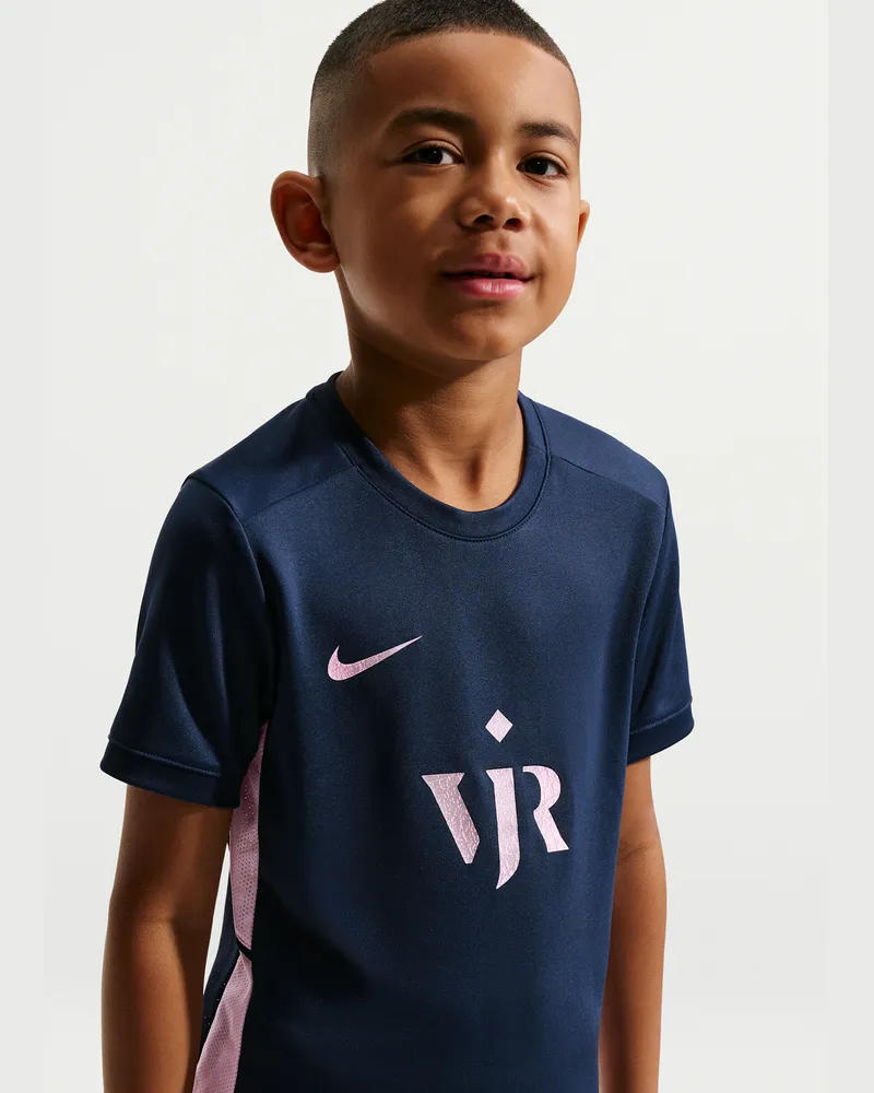 Nike Vini Jr. Academy  Dri-FIT Kurzarm-Fußballoberteil (ältere Kinder) - Blau Blau