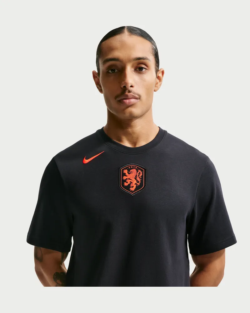 Nike Niederlande Primary  Dri-FIT Fußball-T-Shirt (Herren) - Schwarz Schwarz
