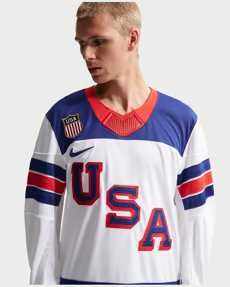 Nike Team USA" Herren-Hockeytrikot - Weiß Weiß