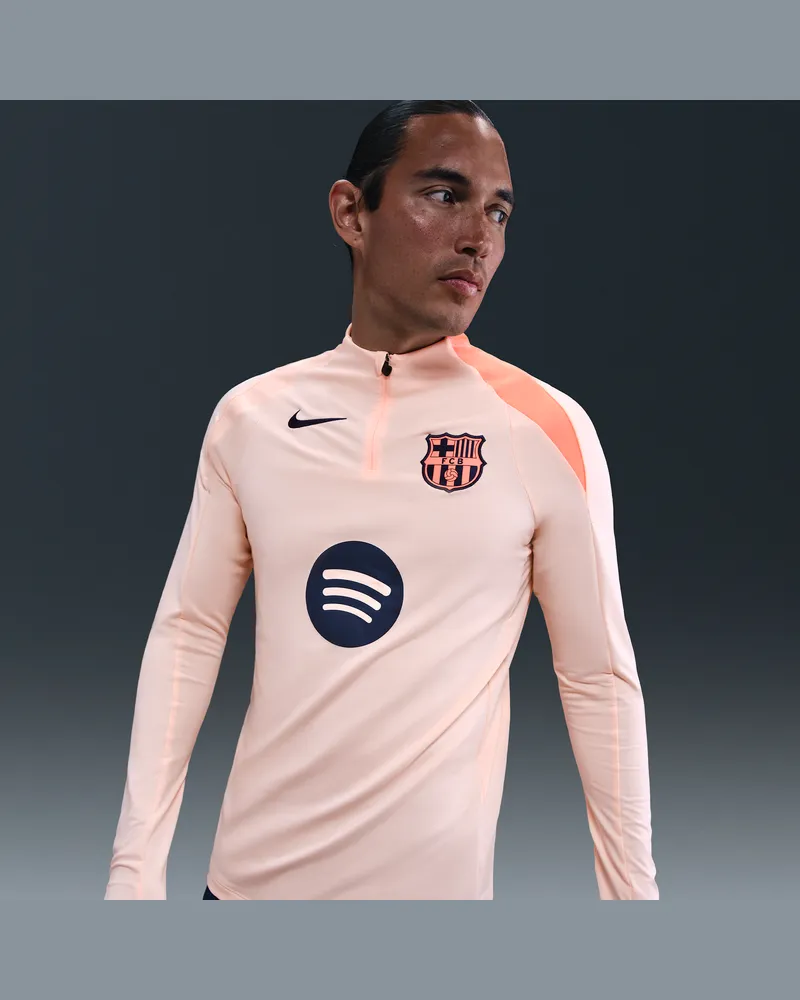 Nike FC Barcelona Strike Third  Dri-FIT Total 90 Fußball-Drill-Oberteil aus Strickmaterial (Herren) - Orange Orange