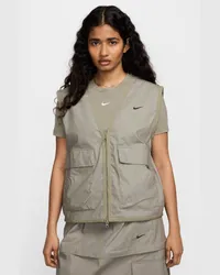 Nike Sportswear Essential weite, gewebte Cargoweste (Damen) - Grün Grün