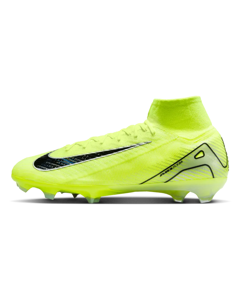 Nike Mercurial Superfly 10 Elite FG High-Top-Fußballschuh für normalen Rasen - Gelb Gelb