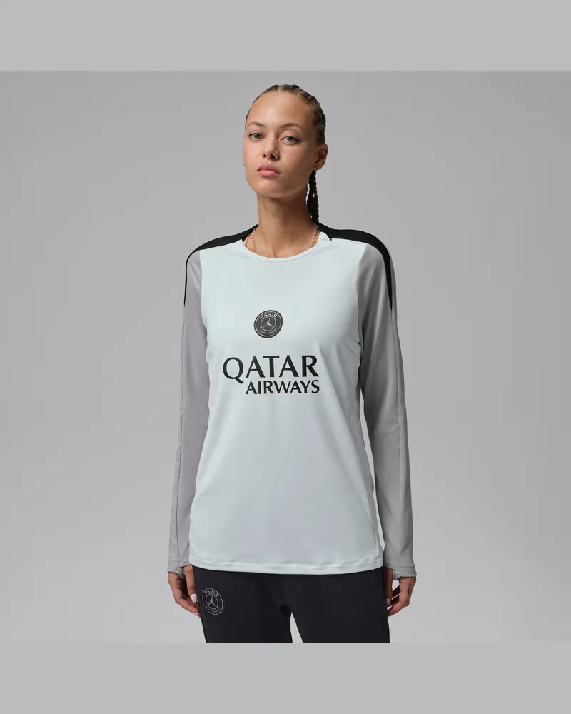 Jordan Paris Saint-Germain Strike Night Edition  Dri-FIT Fußball-Strickoberteil mit Rundhalsausschnitt für Damen - Weiß Weiß