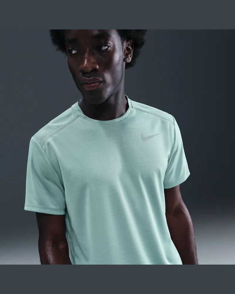 Nike Miler Kurzarm-Laufoberteil für Herren - Grün Grün