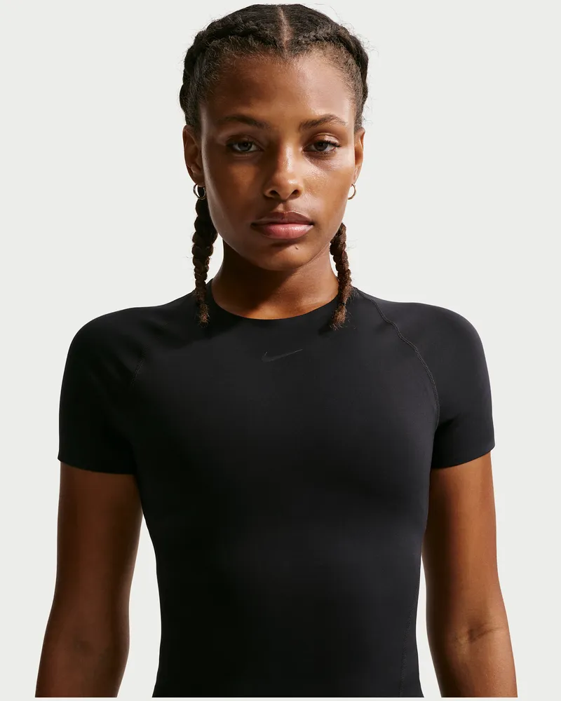 Nike Universa Dri-FIT Kurzarm-Oberteil (Damen) - Schwarz Schwarz
