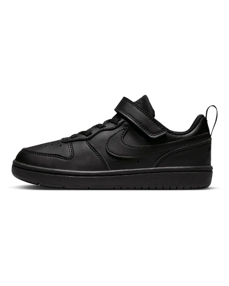 Nike Court Borough Low Recraft Schuh für jüngere Kinder - Schwarz Schwarz