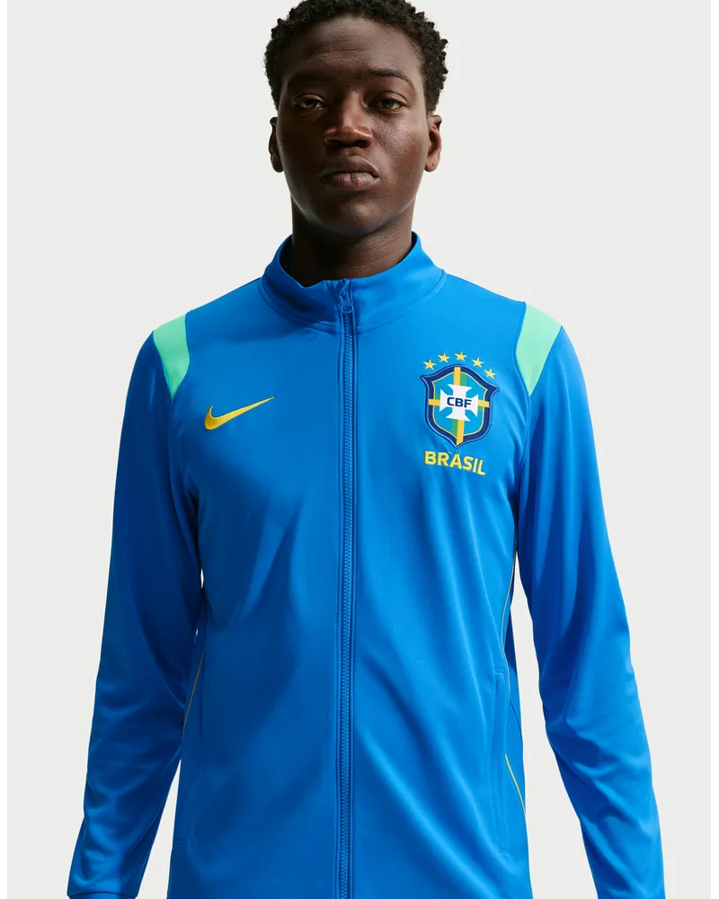 Nike Brasilien Academy Pro  Dri-FIT Fußball-Track-Jacket (Herren) - Blau Blau