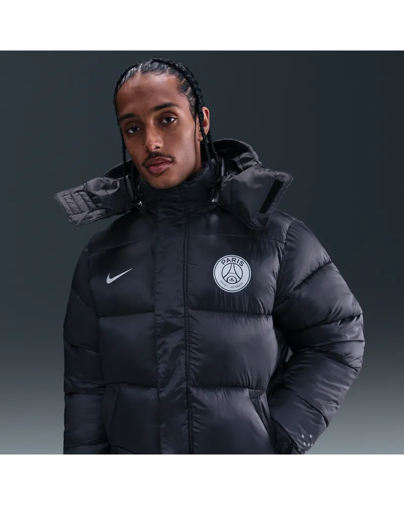 Nike Paris Saint-Germain  Life Therma-FIT Fußball-Puffer-Jacke (Herren) - Grau Grau