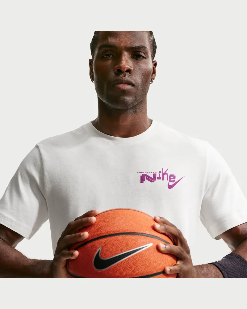 Nike Basketball-T-Shirt (Herren) - Weiß Weiß