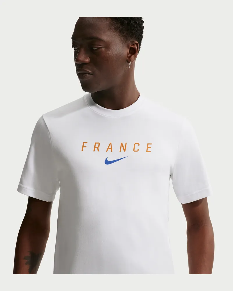Nike Frankreich  Primary-Dri-FIT Fußball-T-Shirt (Herren) - Weiß Weiß