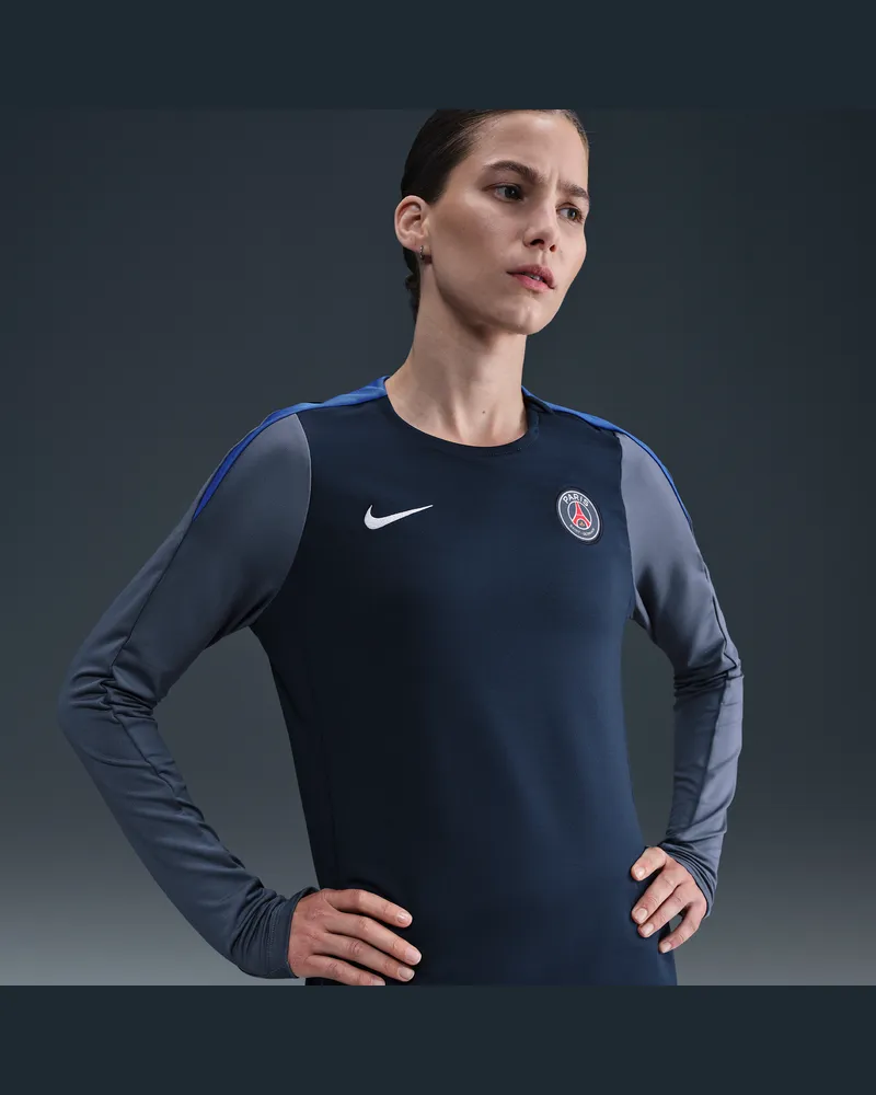 Nike Paris Saint-Germain Strike  Dri-FIT-Fußball-Strickoberteil für Damen mit Rundhalsausschnitt - Blau Blau
