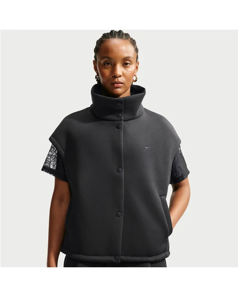 Nike Pregame Fleece weite Weste (Damen) - Schwarz Schwarz