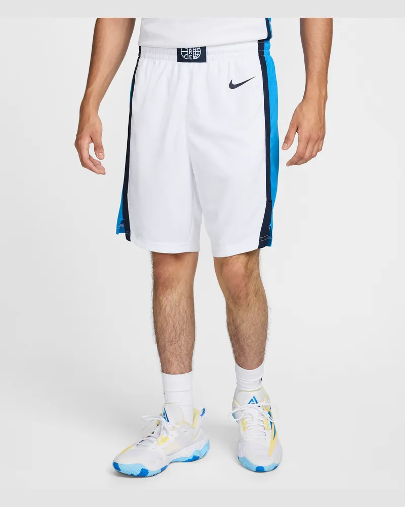 Nike Griechenland Limited Home  Basketballshorts (Herren) - Weiß Weiß