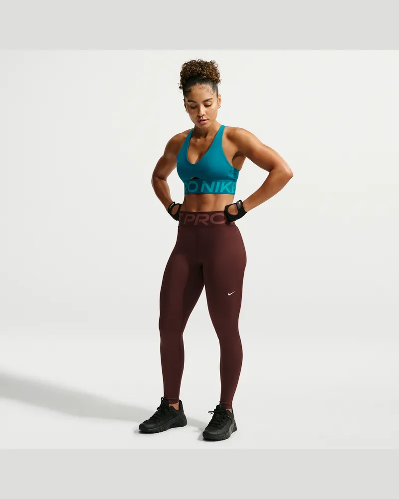 Nike Pro Sculpt Leggings in voller Länge mit hohem Bund (Damen) - Lila Lila