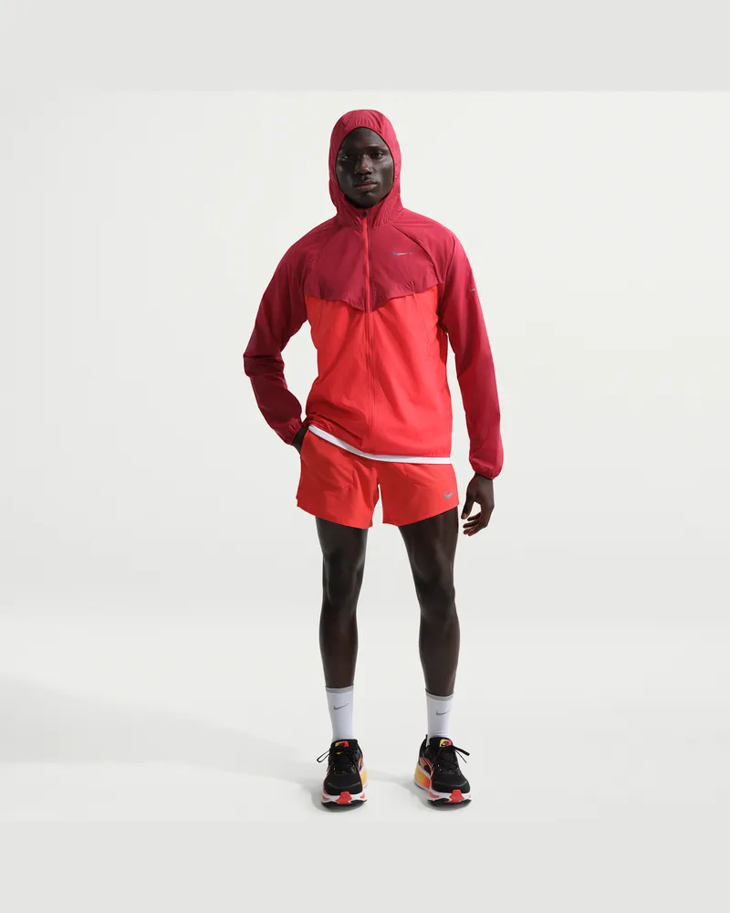 Nike Stride Dri-FIT Laufshorts mit integriertem Slip (ca. 12,5 cm) (Herren) - Rot Rot