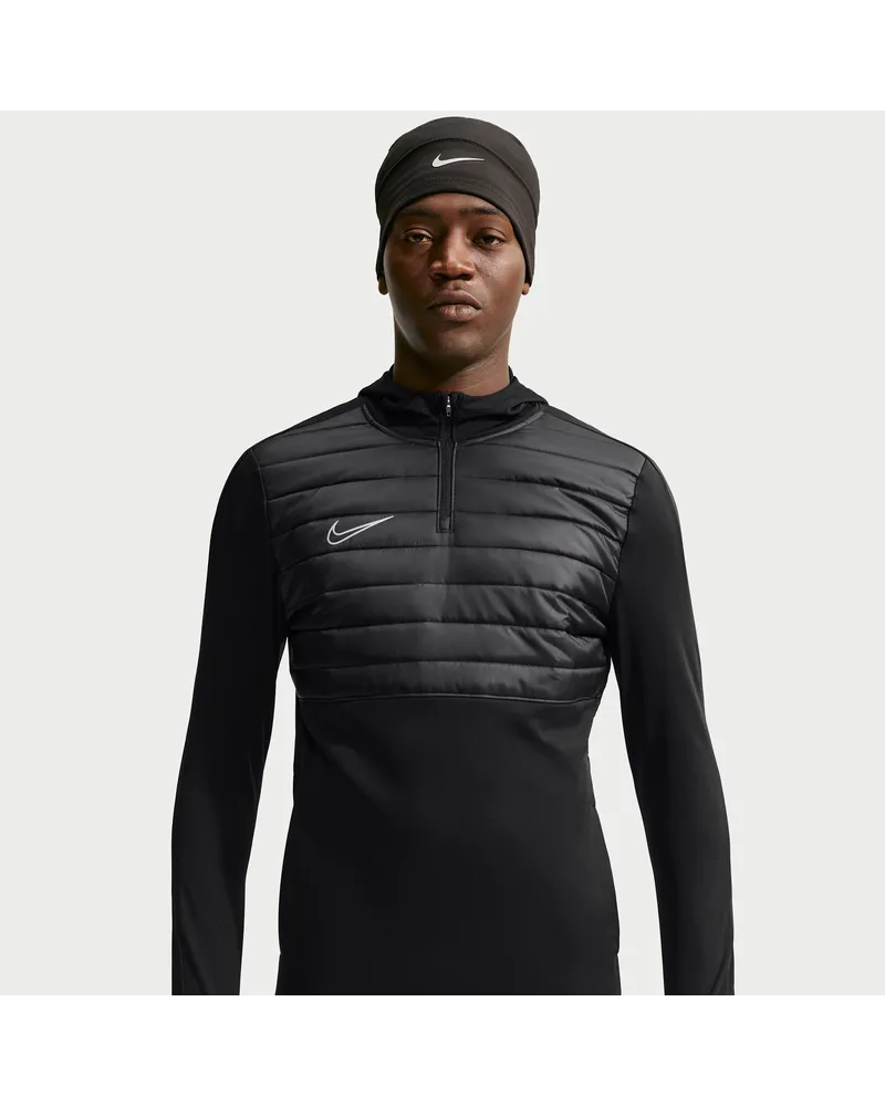 Nike Academy Winter Warrior Therma-FIT Drill-Fußballoberteil (Herren) - Schwarz Schwarz