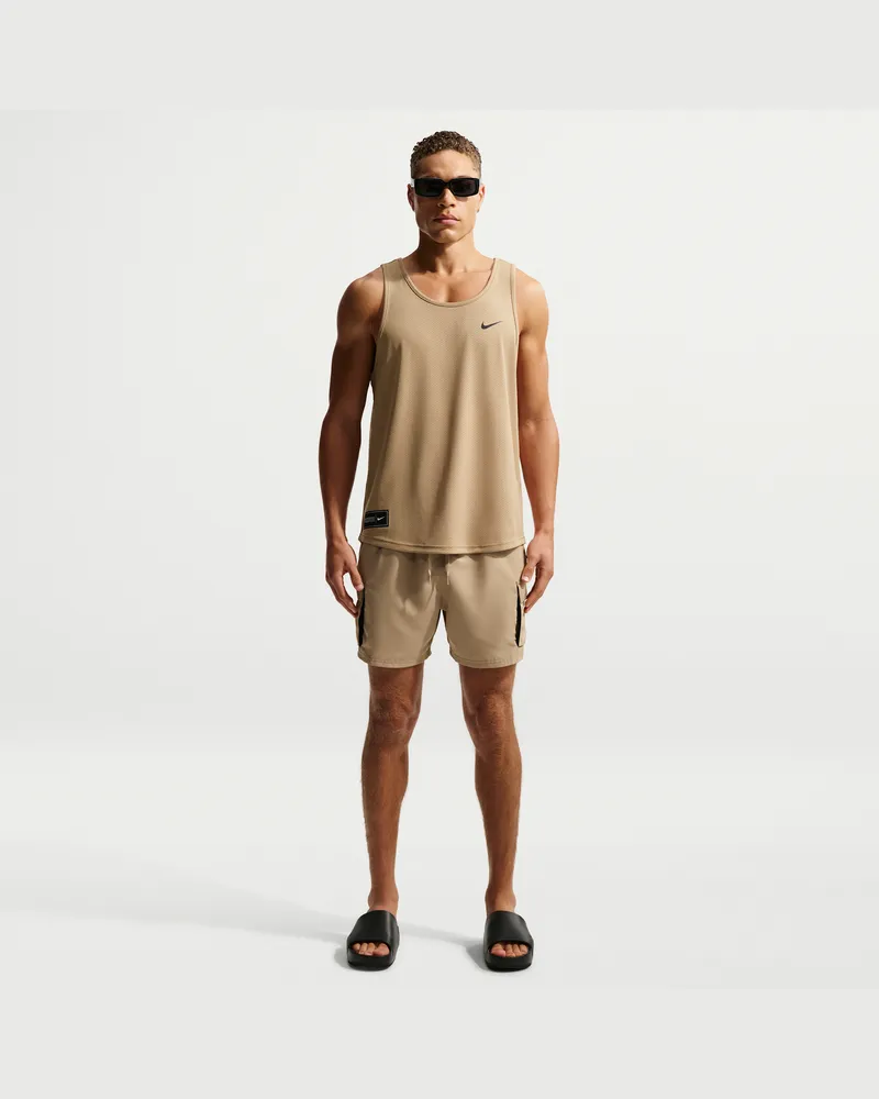 Nike Swim Voyage Essential Volley Badeshorts mit integriertem Slip (ca. 12,5 cm, Herren) - Braun Braun