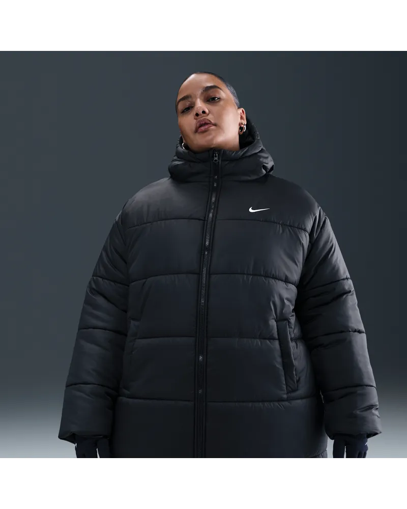 Nike Classic lockerer Therma-FIT Parka (Damen, große Größen) - Schwarz Schwarz