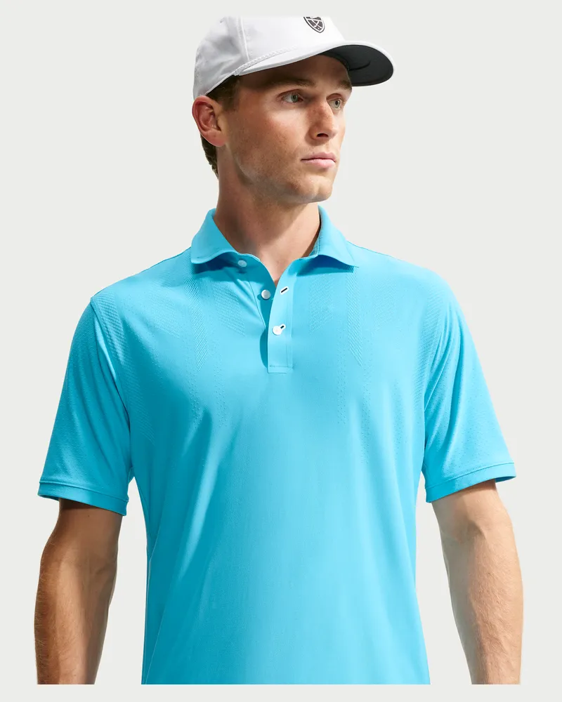 Nike Maßgeschneiderte Performance von  Dri-FIT Golf-Poloshirt (Herren) - Blau Blau