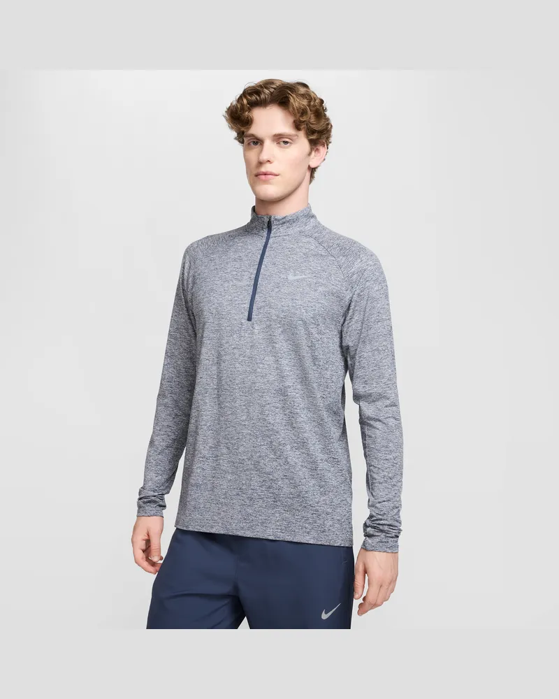 Nike Stride Dri-FIT Laufoberteil mit Viertelreißverschluss (Herren) - Blau Blau
