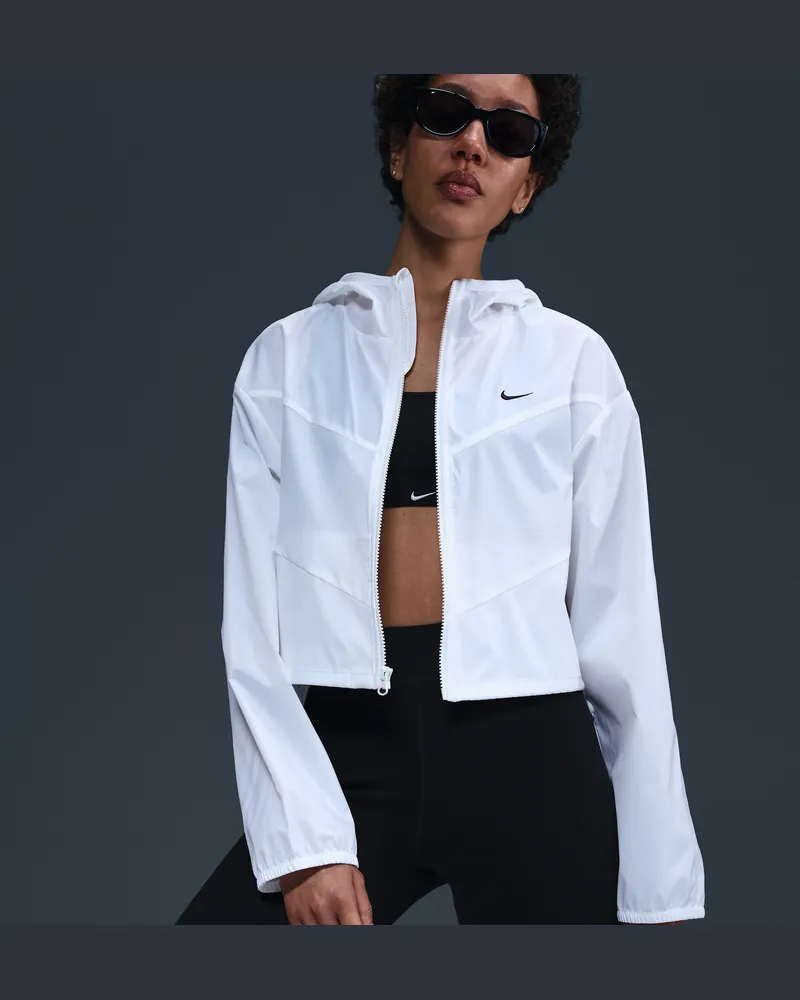 Nike Sportswear Windrunner weite gewebte Kapuzenjacke (Damen) - Weiß Weiß