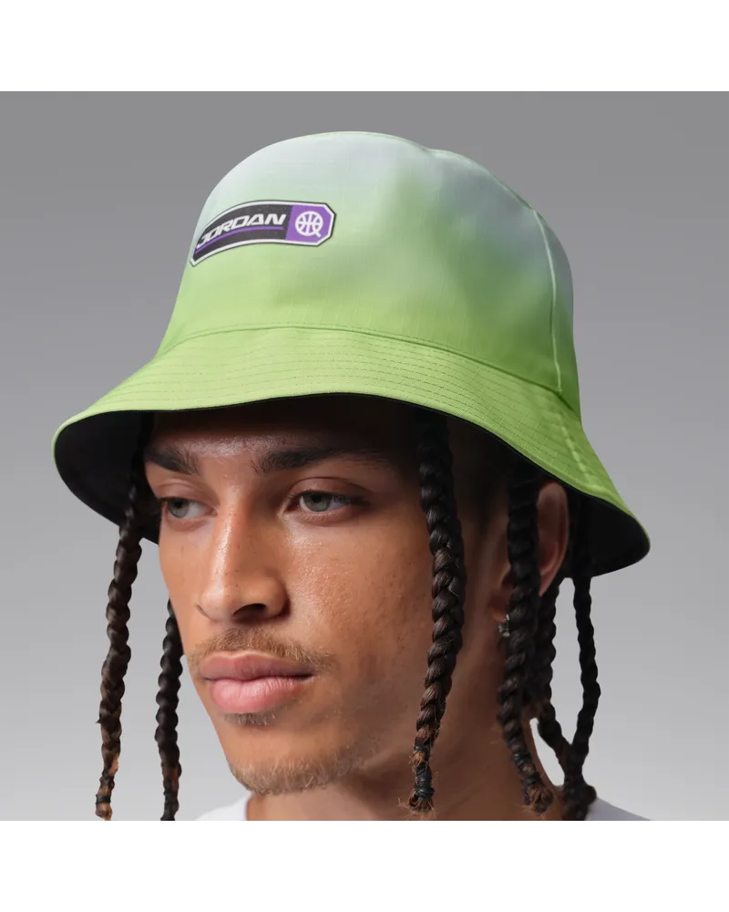 Jordan Apex Quai 54 wendbarer Bucket Hat - Grün Grün