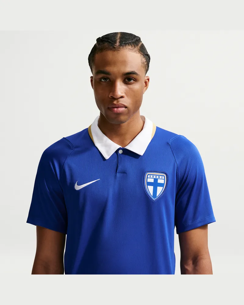 Nike Finnland 2026 Auswärtsstadion  Dri-FIT Replika-Fußballtrikot (Herren) - Blau Blau