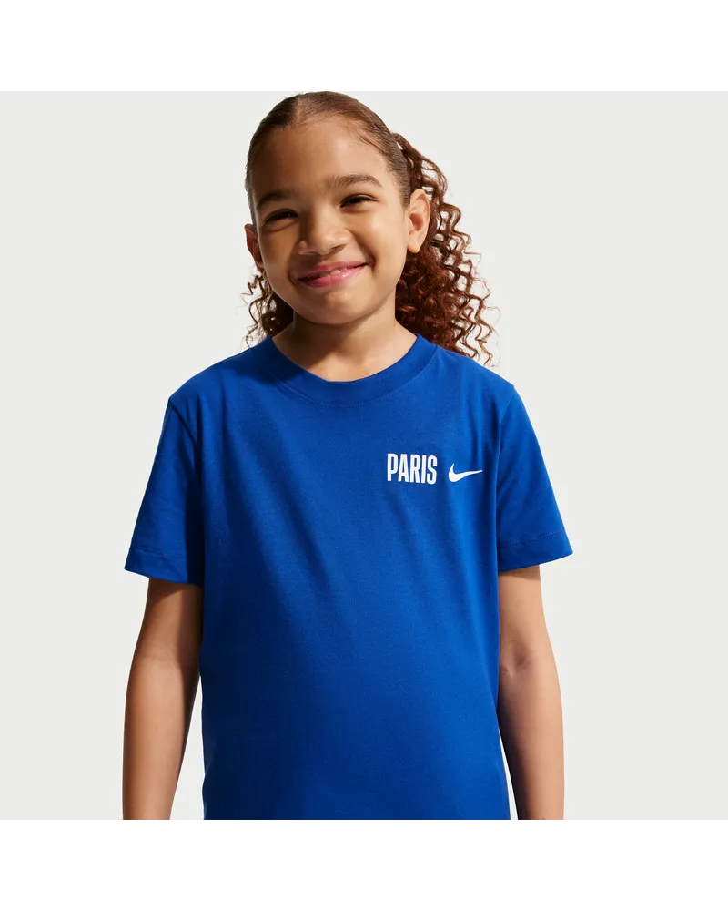 Nike Paris Saint-Germain  Fußball-T-Shirt (ältere Kinder) - Blau Blau