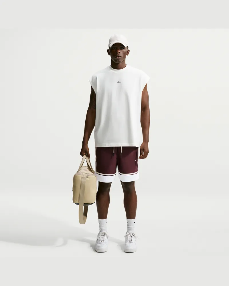 Nike Standard Issue Dri-FIT Herren-Basketballshorts (ca. 15 cm) - Rot Rot
