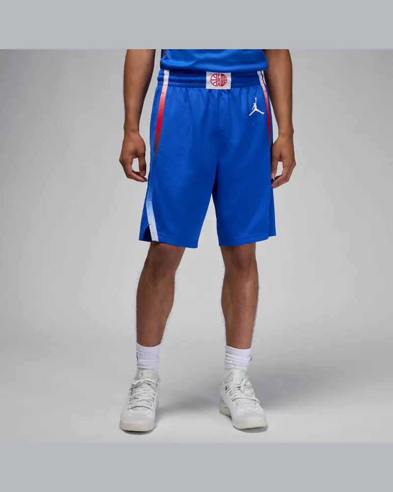 Nike Frankreich Limited Road  Herren-Basketballshorts - Blau Blau