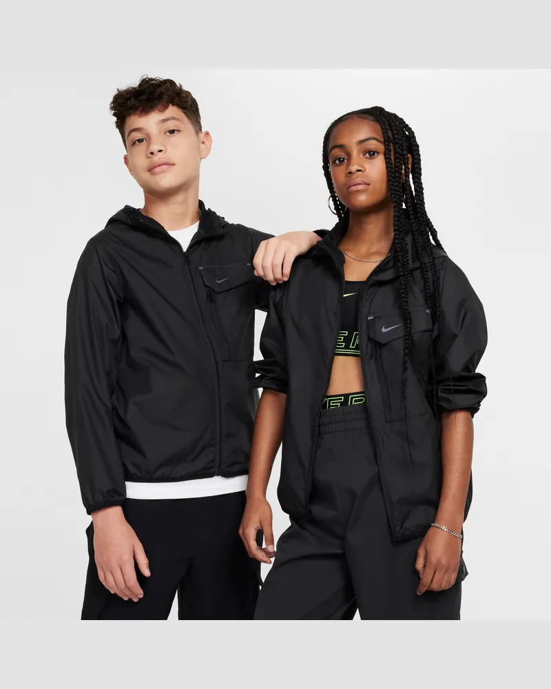 Nike Sportswear City Utility Jacke (ältere Kinder) - Schwarz Schwarz