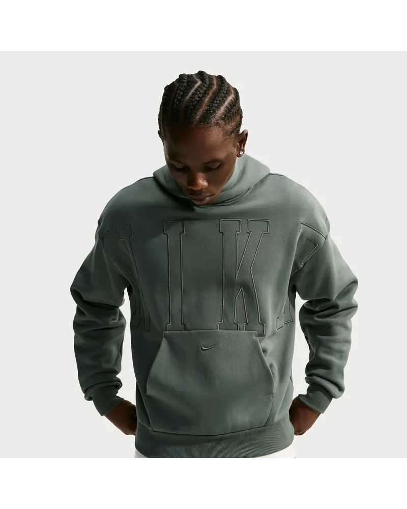 Nike Solo Fleece Hoodie mit lockerer Passform (Herren) - Grün Grün