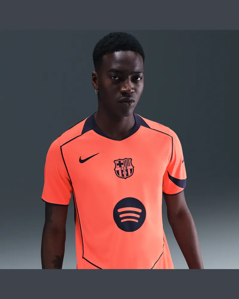 Nike FC Barcelona 2025/26 Stadium Third  Dri-FIT Total 90 Replika-Fußballtrikot (Herren) - Orange Orange