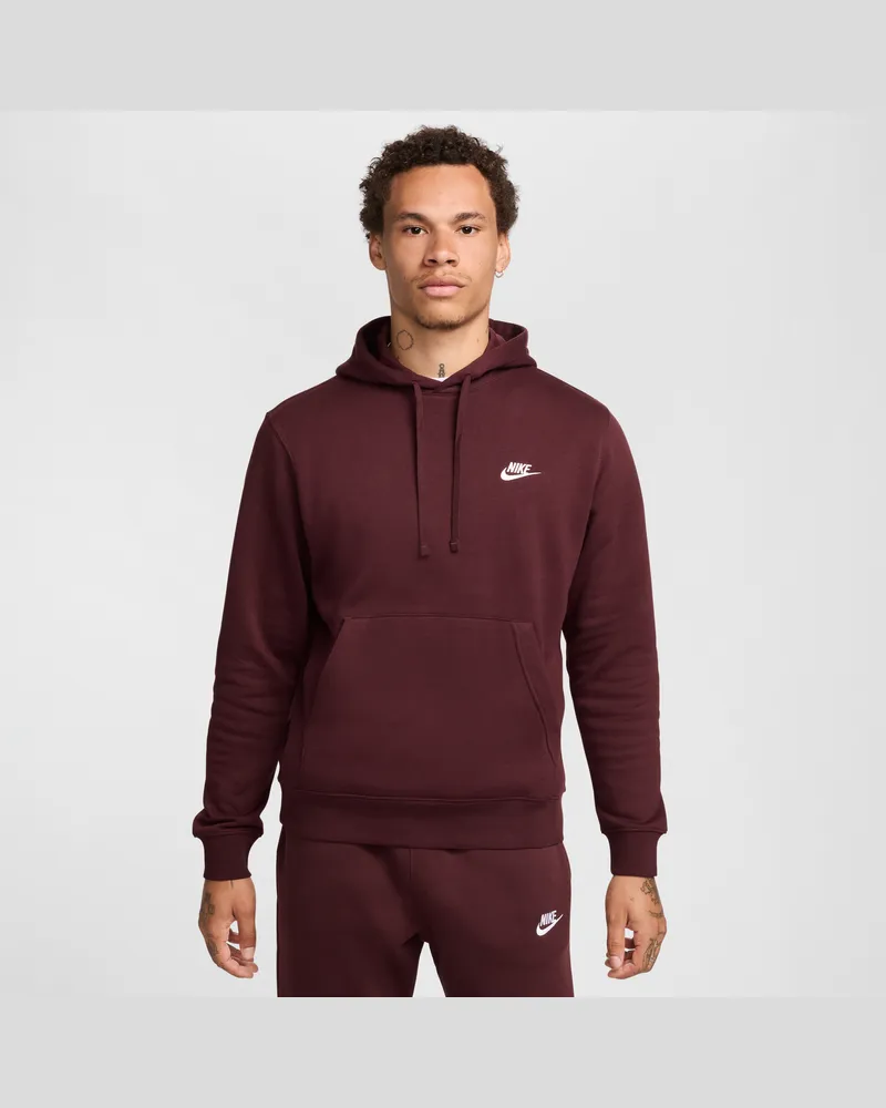 Nike Club Fleece Hoodie - Rot Rot